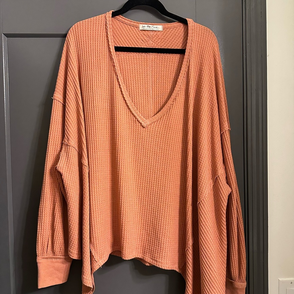 We The Free Oversized Waffle Sweater